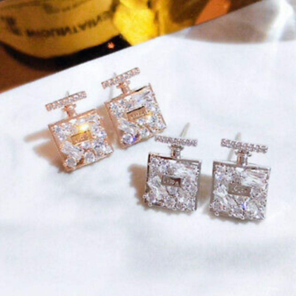 New 18k rose gold plated luxury earrings - Picture 5 of 5